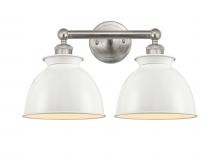 Innovations Lighting 616-2W-SN-M14-W - Adirondack - 2 Light - 17 inch - Brushed Satin Nickel - Bath Vanity Light