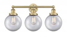 Innovations Lighting 616-3W-BB-G202-8 - Beacon - 3 Light - 26 inch - Brushed Brass - Bath Vanity Light