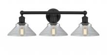 Innovations Lighting 616-3W-BK-G132 - Orwell - 3 Light - 26 inch - Matte Black - Bath Vanity Light