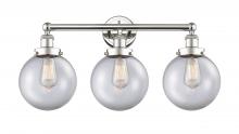 Innovations Lighting 616-3W-PN-G202-8 - Beacon - 3 Light - 26 inch - Polished Nickel - Bath Vanity Light