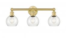 Innovations Lighting 616-3W-SG-G124-6 - Athens - 3 Light - 24 inch - Satin Gold - Bath Vanity Light