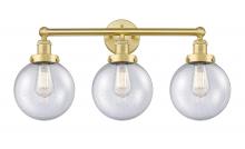 Innovations Lighting 616-3W-SG-G204-8 - Beacon - 3 Light - 26 inch - Satin Gold - Bath Vanity Light