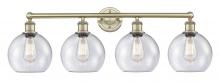 Innovations Lighting 616-4W-AB-G124-8 - Athens - 4 Light - 35 inch - Antique Brass - Bath Vanity Light