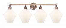 Innovations Lighting 616-4W-AC-G651-8 - Cindyrella - 4 Light - 35 inch - Antique Copper - Bath Vanity Light