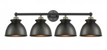 Innovations Lighting 616-4W-BAB-M14-BK - Adirondack - 4 Light - 35 inch - Black Antique Brass - Bath Vanity Light