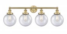 Innovations Lighting 616-4W-BB-G204-8 - Beacon - 4 Light - 35 inch - Brushed Brass - Bath Vanity Light