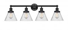 Innovations Lighting 616-4W-BK-G44 - Cone - 4 Light - 35 inch - Matte Black - Bath Vanity Light