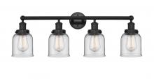 Innovations Lighting 616-4W-BK-G52 - Bell - 4 Light - 32 inch - Matte Black - Bath Vanity Light