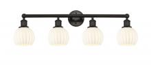 Innovations Lighting 616-4W-OB-G1217-6WV - White Venetian - 4 Light - 33 inch - Oil Rubbed Bronze - Bath Vanity Light