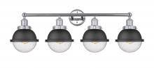 Innovations Lighting 616-4W-PC-HFS-64-BK - Edison - 4 Light - 34 inch - Polished Chrome - Bath Vanity Light