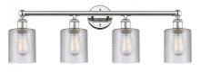 Innovations Lighting 616-4W-PN-G112 - Cobbleskill - 4 Light - 32 inch - Polished Nickel - Bath Vanity Light