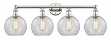 Innovations Lighting 616-4W-PN-G122-8 - Athens - 4 Light - 35 inch - Polished Nickel - Bath Vanity Light