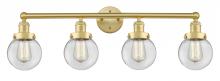 Innovations Lighting 616-4W-SG-G202-6 - Beacon - 4 Light - 33 inch - Satin Gold - Bath Vanity Light