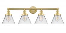 Innovations Lighting 616-4W-SG-G42 - Cone - 4 Light - 35 inch - Satin Gold - Bath Vanity Light