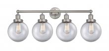 Innovations Lighting 616-4W-SN-G202-8 - Beacon - 4 Light - 35 inch - Brushed Satin Nickel - Bath Vanity Light