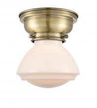 Innovations Lighting 623-1F-AB-G321 - Olean - 1 Light - 7 inch - Antique Brass - Flush Mount