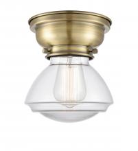 Innovations Lighting 623-1F-AB-G322 - Olean - 1 Light - 7 inch - Antique Brass - Flush Mount