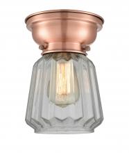 Innovations Lighting 623-1F-AC-G142 - Chatham - 1 Light - 7 inch - Antique Copper - Flush Mount