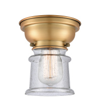 Innovations Lighting 623-1F-BB-G184S - Canton - 1 Light - 6 inch - Brushed Brass - Flush Mount