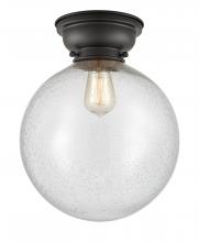 Innovations Lighting 623-1F-BK-G204-12 - Beacon - 1 Light - 12 inch - Matte Black - Flush Mount