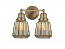 Innovations Lighting 623-2W-BB-G146 - Chatham - 2 Light - 14 inch - Brushed Brass - Bath Vanity Light