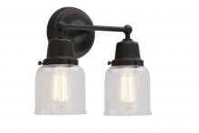 Innovations Lighting 623-2W-BK-G52-LED - Small Bell 2 Light Bath Vanity Light