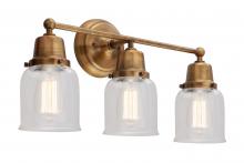Innovations Lighting 623-3W-GB-G52-LED - Small Bell 3 Light Bath Vanity Light