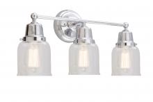 Innovations Lighting 623-3W-PC-G52-LED - Small Bell 3 Light Bath Vanity Light