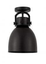 Innovations Lighting 712-1F-BK-M712-8BK - Newton Bell Flush Mount