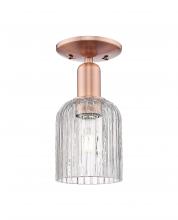 Innovations Lighting 716-1C-AC-G559-5CL - Bridal Veil - 1 Light - 6 inch - Antique Copper - Semi-Flush Mount