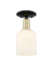 Innovations Lighting 716-1C-BAB-G559-5GWH - Bridal Veil - 1 Light - 6 inch - Black Antique Brass - Semi-Flush Mount