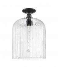 Innovations Lighting 716-1C-BK-G559-12CL - Bridal Veil - 1 Light - 12 inch - Matte Black - Semi-Flush Mount