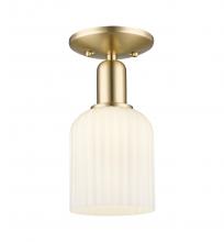 Innovations Lighting 716-1C-CB-G559-5GWH - Bridal Veil - 1 Light - 6 inch - Champagne Bronze - Semi-Flush Mount