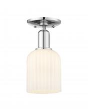 Innovations Lighting 716-1C-PC-G559-5GWH - Bridal Veil - 1 Light - 6 inch - Polished Chrome - Semi-Flush Mount