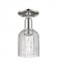 Innovations Lighting 716-1C-PN-G559-5CL - Bridal Veil - 1 Light - 6 inch - Polished Nickel - Semi-Flush Mount