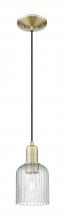Innovations Lighting 716-1P-AB-G559-5SDY - Bridal Veil - 1 Light - 6 inch - Antique Brass - Cord hung - Mini Pendant