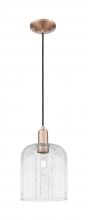 Innovations Lighting 716-1P-AC-G559-8CL - Bridal Veil - 1 Light - 8 inch - Antique Copper - Cord hung - Mini Pendant