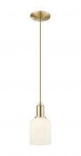 Innovations Lighting 716-1P-CB-G559-5GWH - Bridal Veil - 1 Light - 6 inch - Champagne Bronze - Cord hung - Mini Pendant