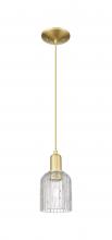 Innovations Lighting 716-1P-SG-G559-5CL - Bridal Veil - 1 Light - 6 inch - Satin Gold - Cord hung - Mini Pendant