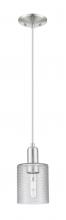 Innovations Lighting 716-1P-SN-G112 - Cobbleskill - 1 Light - 5 inch - Brushed Satin Nickel - Cord hung - Mini Pendant