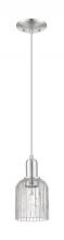 Innovations Lighting 716-1P-SN-G559-5CL - Bridal Veil - 1 Light - 6 inch - Brushed Satin Nickel - Cord hung - Mini Pendant
