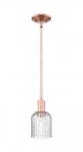 Innovations Lighting 716-1S-AC-G559-5SDY - Bridal Veil - 1 Light - 6 inch - Antique Copper - Mini Pendant