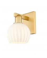 Innovations Lighting 716-1W-SG-G1217-6WV - White Venetian - 1 Light - 6 inch - Satin Gold - Sconce