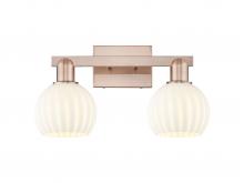 Innovations Lighting 716-2W-AC-G1217-6WV - White Venetian - 2 Light - 17 inch - Antique Copper - Bath Vanity Light