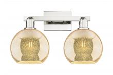 Innovations Lighting 716-2W-PN-G128-8 - Athens - 2 Light - 19 inch - Polished Nickel - Bath Vanity Light