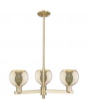 Innovations Lighting 716-3CR-CB-G128-6 - Athens - 3 Light - 28 inch - Champagne Bronze - Stem hung - Pendant