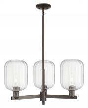 Innovations Lighting 716-3CR-OB-G460-7CL - Preston Cylinder - 3 Light - 18 inch - Oil Rubbed Bronze - Flush Mount