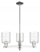 Innovations Lighting 716-3CR-PN-G1113 - Cobbleskill - 3 Light - 27 inch - Polished Nickel - Stem hung - Flush Mount