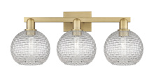 Innovations Lighting 716-3W-BB-G122C-8CL - Athens - 3 Light - 27 inch - Brushed Brass - Bath Vanity Light