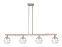 Innovations Lighting 716-4I-AC-G1213-6CL - Athens Deco Swirl - 4 Light - 48 inch - Antique Copper - Stem hung - Island Light